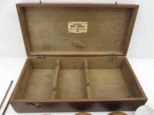 Rare & Collectible Antique c1910 Capac Bin-Aural Boxed Stethoscope