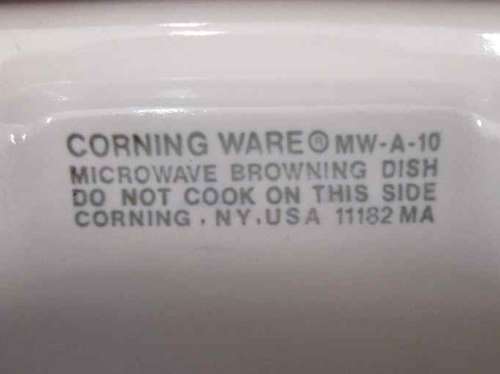 Corningware MW-A-10 Microwave Browning Dish