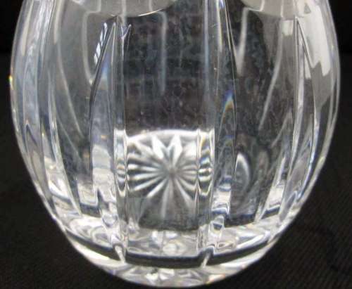 Stunning Heavy Cut Glass Decanter - Height 27cm