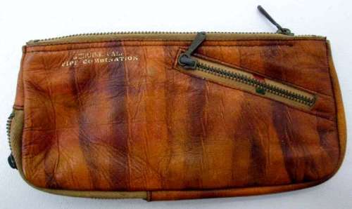 Vintage Genuine Calf Skin Pipe Storage Bag - 19cm/10cm