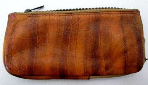 Vintage Genuine Calf Skin Pipe Storage Bag - 19cm/10cm