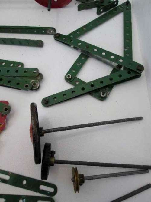 Meccano Joblot Including c1970's Meccano Steam Engine - 100+ Pieces