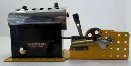 Meccano Joblot Including c1970's Meccano Steam Engine - 100+ Pieces