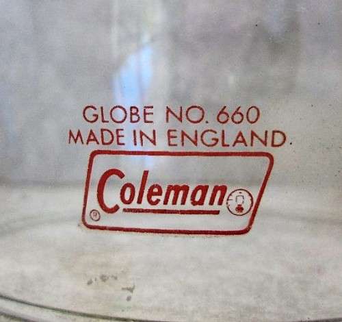 Red Letter Coleman Globe No 660 Made In England