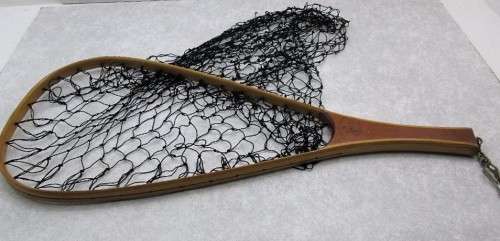 Vintage Angler's Custom Products Fishing Landing Net - Superb Condition! - 53cm/22cm