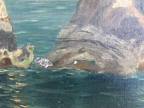 Very Old Oil Painting - M Alldred - 35cm/25cm