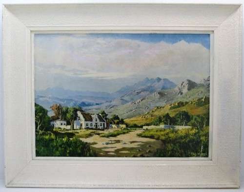 Attractive Tinus de Jongh Print In A Vintage Frame - 61cm/48cm