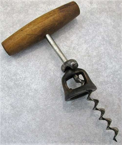 Vintage Wooden Handled Williamson's Cork Screw