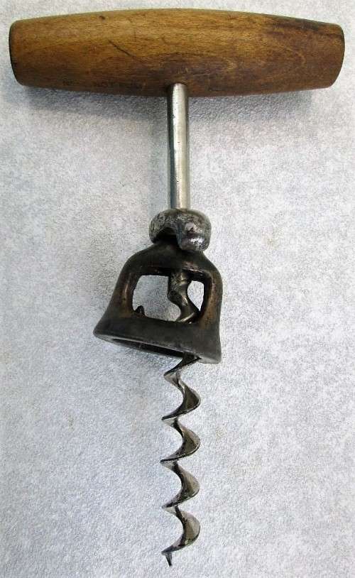 Vintage Wooden Handled Williamson's Cork Screw