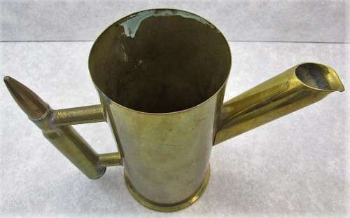 Superb Example Of Trench Art Teapot/Mug - Height 15,5cm; Base Diameter 8cm