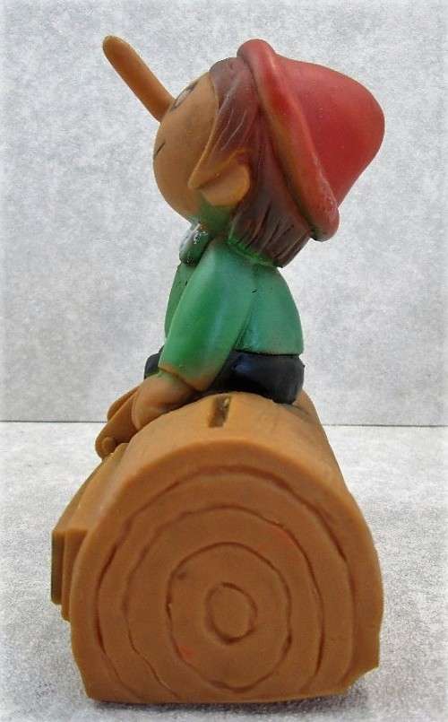Pinochio Money Box - Apollo Films 1979 Prima Toys Made For NBS Bank - 12cm/7,5cm/14cm