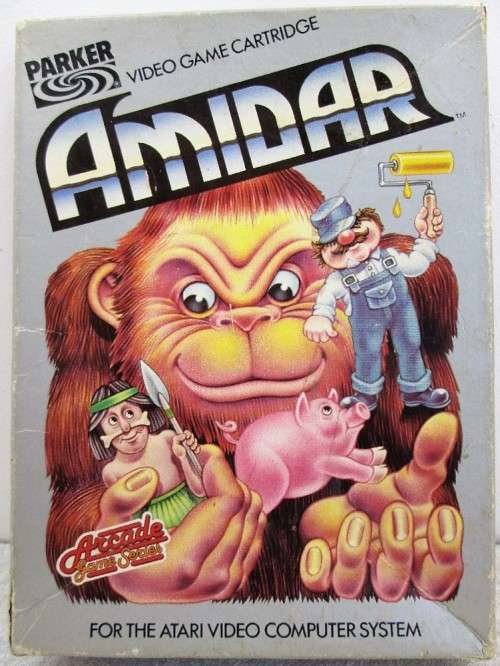 Atari Amidar Parker Video Game Cartridge 1982 (Not Tested)