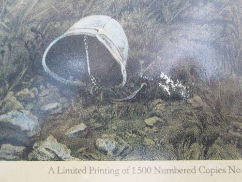 Framed Behind Glass- Battle Of Laing's Nek 1881 Heritage Fine Art Limited Edition Print- 58cm/51,5cm