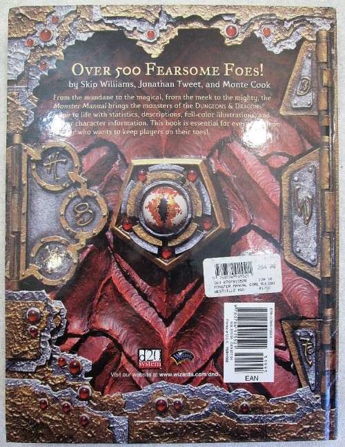 Dungeons & Dragons Monster Manual: Core Rulebook III - Cook, Tweet, Williams, 2000