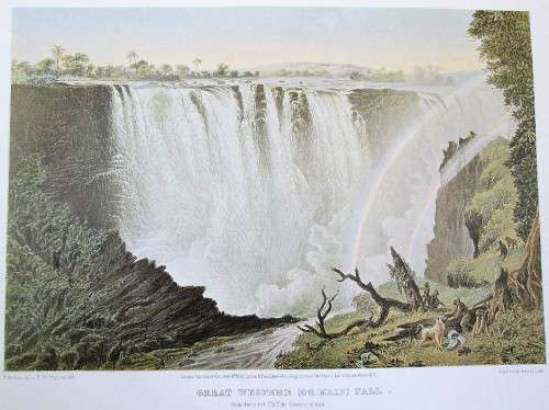 The Victoria Falls - Zambezi River - Full Set Thomas Bainbridge Lithographs, Books Of Zimbabwe, 1994