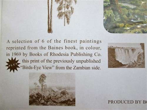 The Victoria Falls - Zambezi River - Full Set Thomas Bainbridge Lithographs, Books Of Zimbabwe, 1994