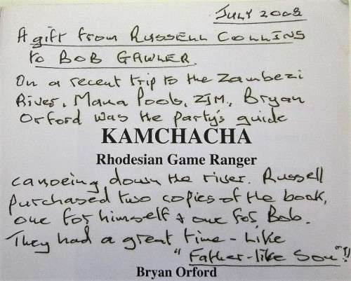 Kamchacha: Rhodesian Game Ranger - Bryan Orford, 2008