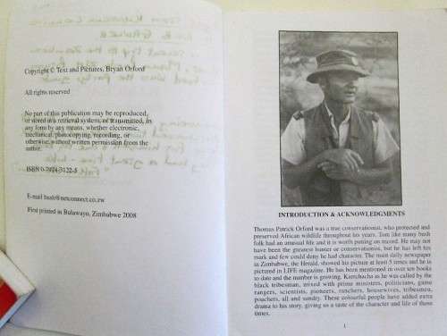 Kamchacha: Rhodesian Game Ranger - Bryan Orford, 2008