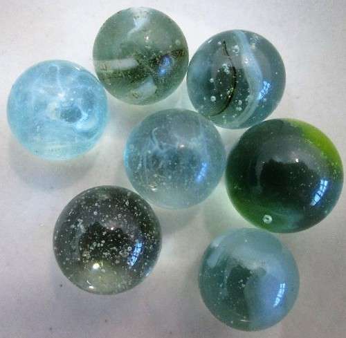10X Vintage Glass Marbles