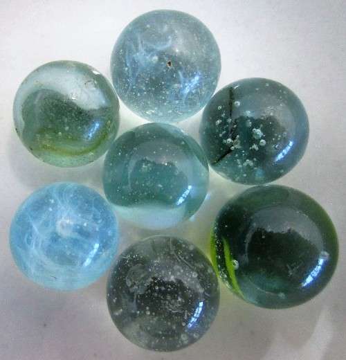 10X Vintage Glass Marbles