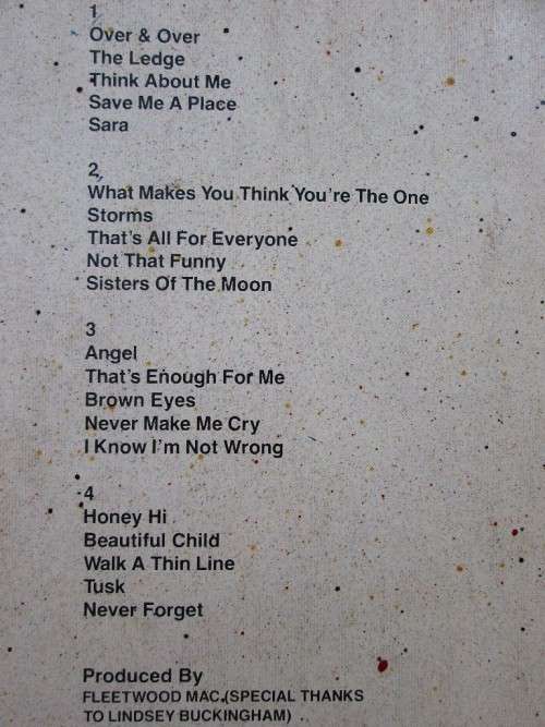 Fleetwood Mac - Tusk - WB Records, 1979 - WBV 3854