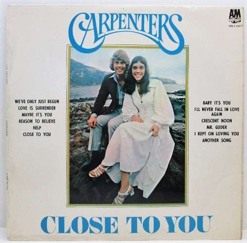 Carpenters - Close To You - A&M Records, 1972 - AMLS 64271 - SA Pressing