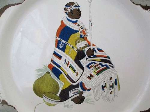 Collectible Barbara Tyrrell Decorative Tin Plate - Diameter25,5cm