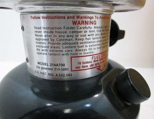 Coleman 214A700 Kerosene Lantern + Custom Made Box