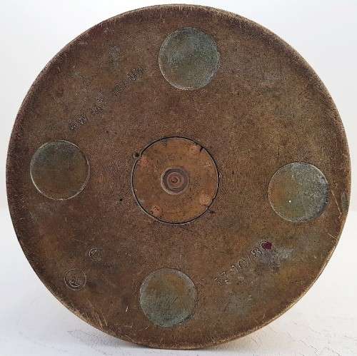 Heavy 105mm Brass Shell Casing RW242 TZ 10/80  (Pin Inside)