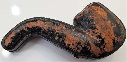 Beautiful Antique Wood & Amber(?) Pipe With Birmingham Silver Hallmarks - Dated Either 1902 Or 1927