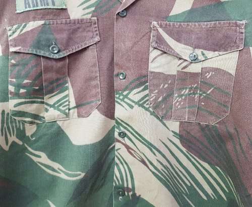 Vintage Military Camouflage Shirt