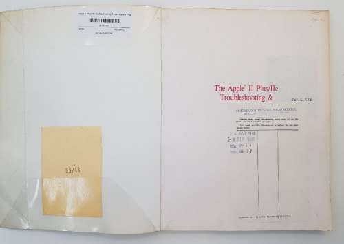 Apple II Plus/IIe Troubleshooting & Repair Guide - Robert C Brenner, 1984 - Howard W Sams
