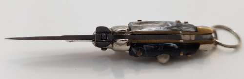 Tiny Quality Keyring Inox Folding Knife - Length Extended 7cm