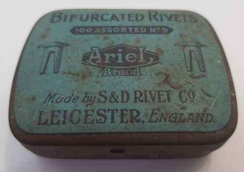 Ariel Bifurcated Rivets Tin + Original Contents - 6cm/4,5cm