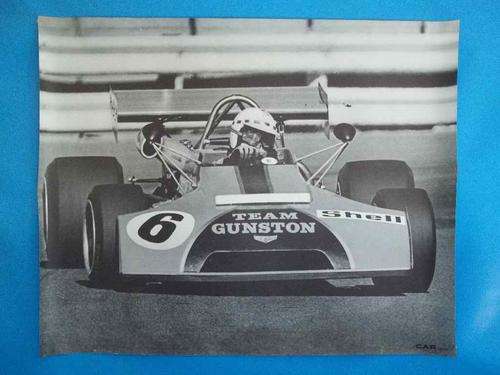 Fantastic Vintage Car Racing Black & White Poster - 53cm/51cm