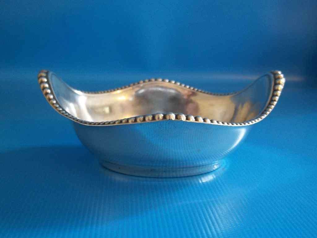 Fascinating & Lovely American Pre-1906 Silver Dish With Pseudo British Hallmarks - 3,5cm/8,5cm/5,5cm