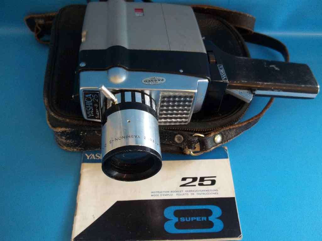 Yashica Yashinon-S With Zoom Lens Super 8 Movie Camera + Bag & Instruction Booklet