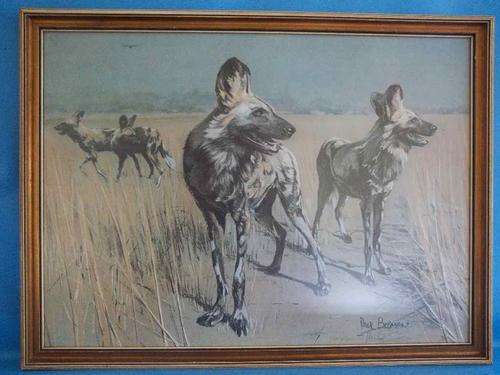 Signed & Numbered Paul Bosman Print (187/300) Framed Behind Glass - 68cm/51cm