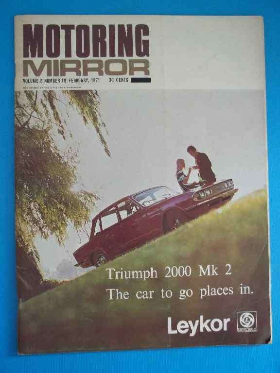 Motoring Mirror Magazine, Volume 8 Number 10, February 1971