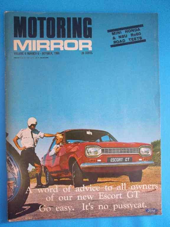 Motoring Mirror Magazine, Volume 6 Number 6, October 1968