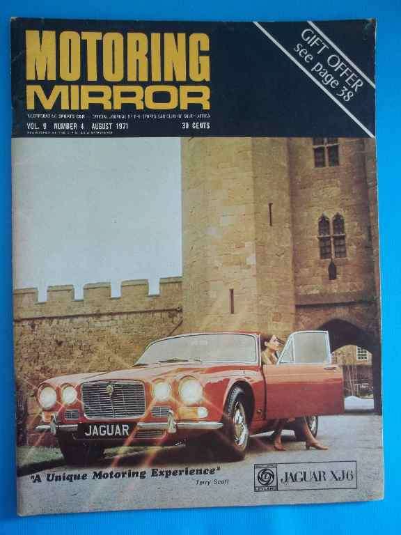 Motoring Mirror Magazine, Volume 9 Number 4, August 1971