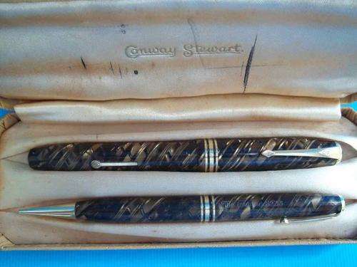 Conway Stewart Fountain Pen (No.58) & Mechanical Pencil (No.33) Set In Original Box