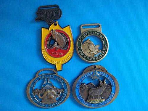 4  X Marathon Medals