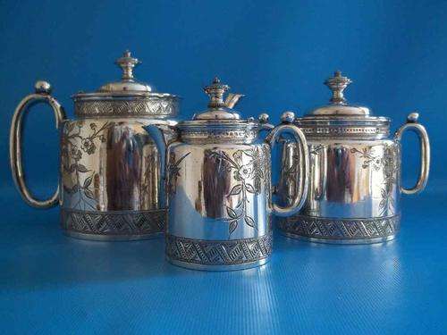 Exceptional Quality Ornate Silver/Silver-Plated H Young & Co, Melbourne Tea Set