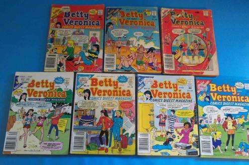 7 X Betty And Veronica Comics Digest Magazine 1986-1989