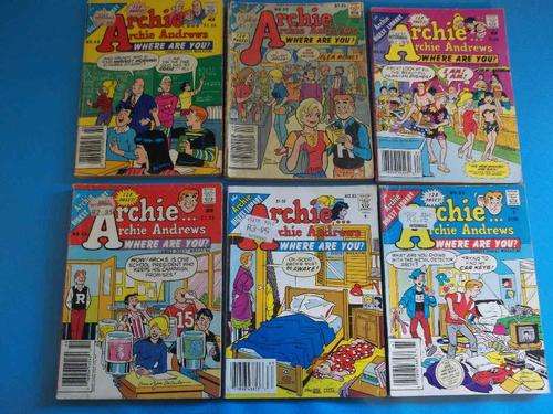 6 X Archie...Archie Andrews, Where Are You? Comics Digest Magazine 1986-1992