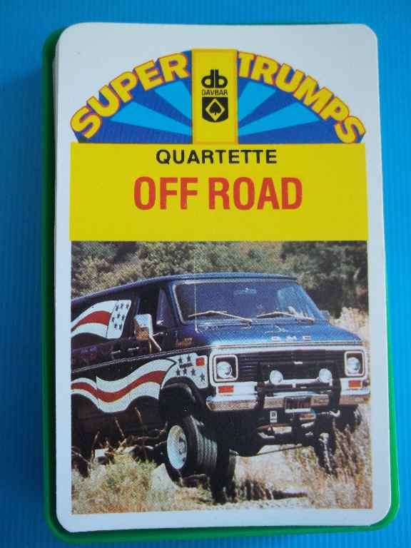 Super Trumps Quartette, Davbar, Playing Cards: Off Road