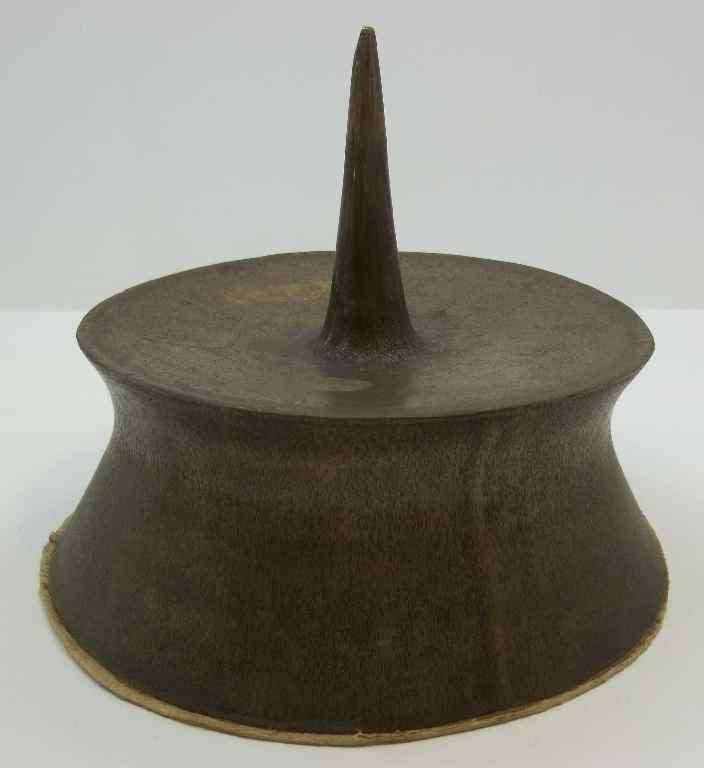 Heavy Brass Altar Candle (?) Holder - Height 15cm, Base Diameter 19,5, Weight 2,080Kg