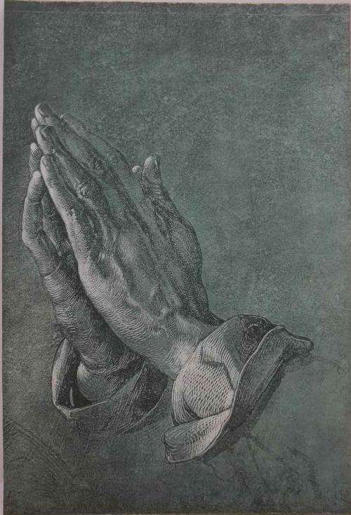 Praying Hands, Albrecht DÃ¼rer Quality Print - 20cm/29,5cm (Good Condition!)