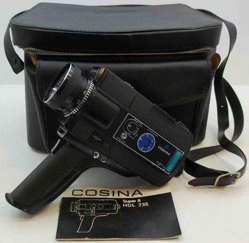 Cosina HDL-735 Super 8 Movie Film Camera + Case + Instruction Booklet